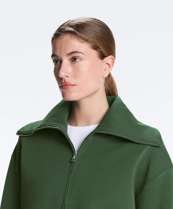 Veste à col montant en mélange de coton Veste à col montant en mélange de coton