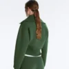 Veste à col montant en mélange de coton Veste à col montant en mélange de coton
