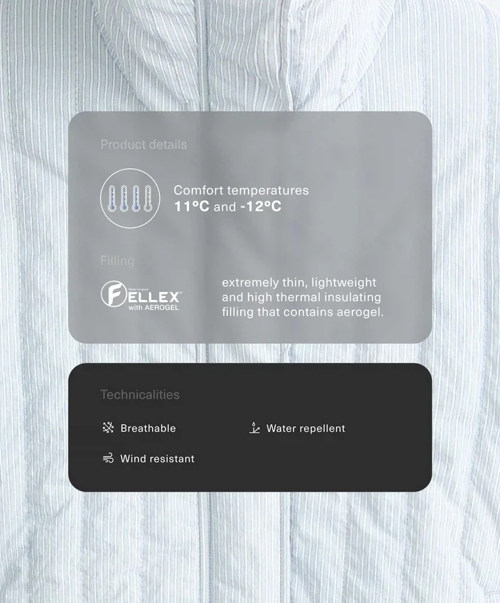 Veste courte matelassée Fellex® Aerogel Veste courte matelassée Fellex® Aerogel