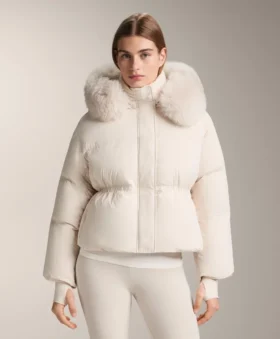 Veste courte rembourrée 100 % duvet
