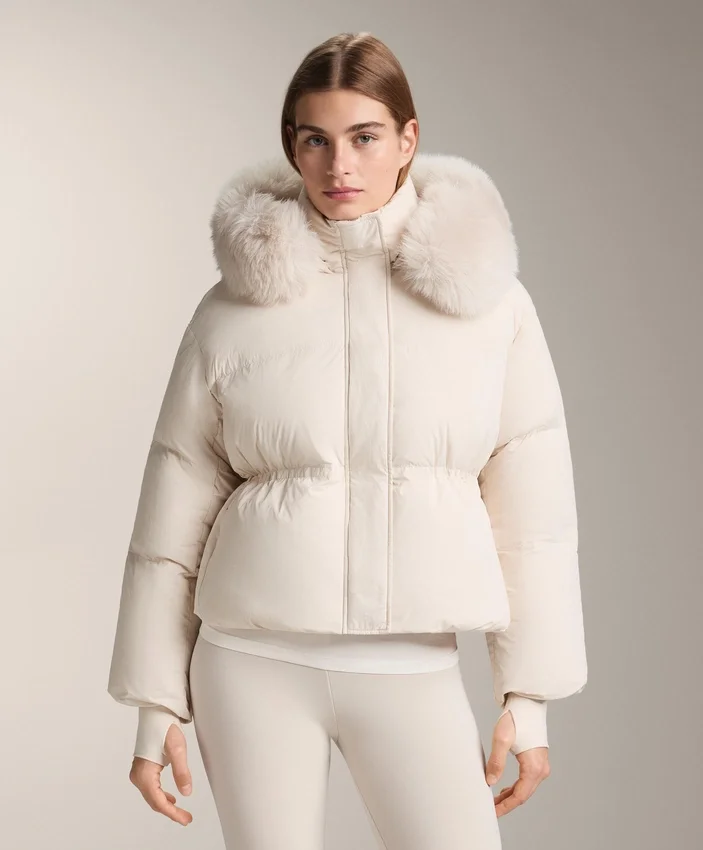 Veste courte rembourrée 100 % duvet Veste courte rembourrée 100 % duvet