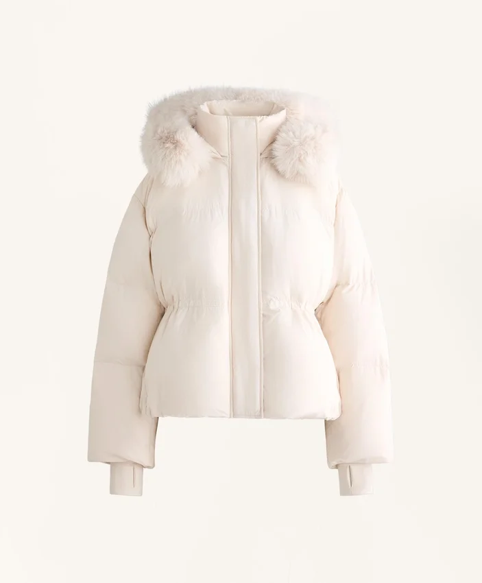 Veste courte rembourrée 100 % duvet Veste courte rembourrée 100 % duvet