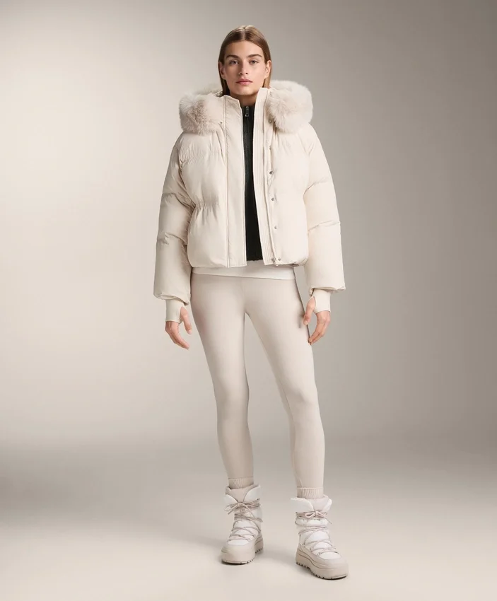 Veste courte rembourrée 100 % duvet Veste courte rembourrée 100 % duvet
