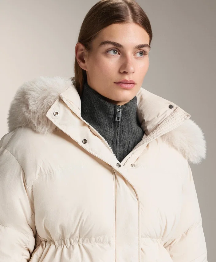 Veste courte rembourrée 100 % duvet Veste courte rembourrée 100 % duvet
