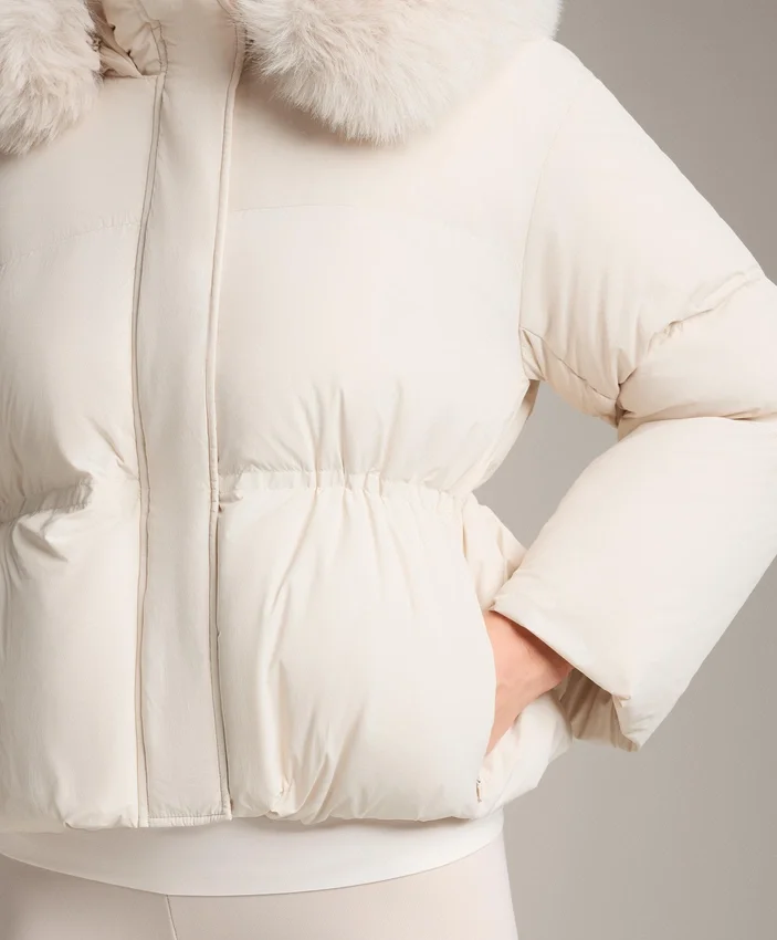 Veste courte rembourrée 100 % duvet Veste courte rembourrée 100 % duvet