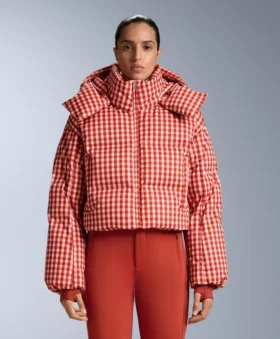 Veste de ski courte, imperméable, 80 % duvet et 20 % Minardi Piume
