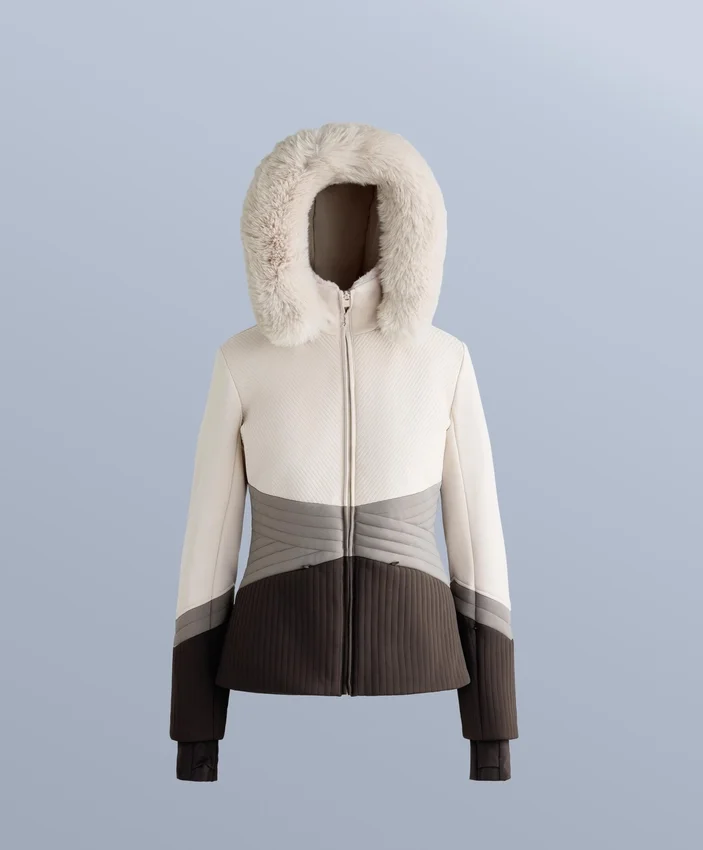 Veste de ski Primaloft® color block ultra-ajustée et résistante à l’eau Veste de ski Primaloft® color block ultra-ajustée et résistante à l’eau
