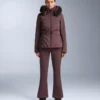 Pantalon de ski évasé extensible et imperméable