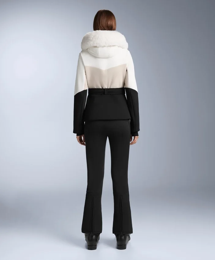 Veste de ski rembourrée Primaloft® color block à coupe ultra-ajustée et résistante à l’eau Veste de ski rembourrée Primaloft® color block à coupe ultra-ajustée et résistante à l’eau