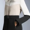Veste de ski rembourrée Primaloft® color block à coupe ultra-ajustée et résistante à l’eau Veste de ski rembourrée Primaloft® color block à coupe ultra-ajustée et résistante à l’eau
