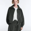 Veste de survêtement en nylon à carreaux déperlant Veste de survêtement en nylon à carreaux déperlant