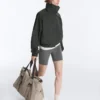 Veste de survêtement en nylon à carreaux déperlant Veste de survêtement en nylon à carreaux déperlant