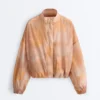 Veste de survêtement à imprimé tie-dye Veste de survêtement à imprimé tie-dye