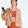 Veste de survêtement à imprimé tie-dye Veste de survêtement à imprimé tie-dye