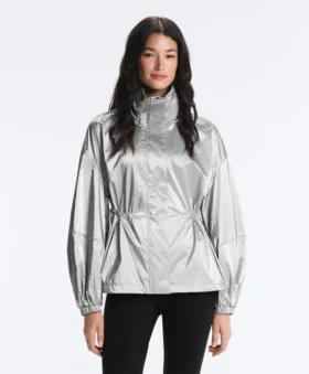 Veste déperlante à effet métallisé