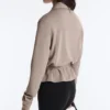 Veste droite avec ceinture et modal Soft Touch Veste droite avec ceinture et modal Soft Touch