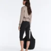 Veste droite avec ceinture et modal Soft Touch Veste droite avec ceinture et modal Soft Touch