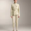 Veste effet néoprène avec ceinture Veste effet néoprène avec ceinture