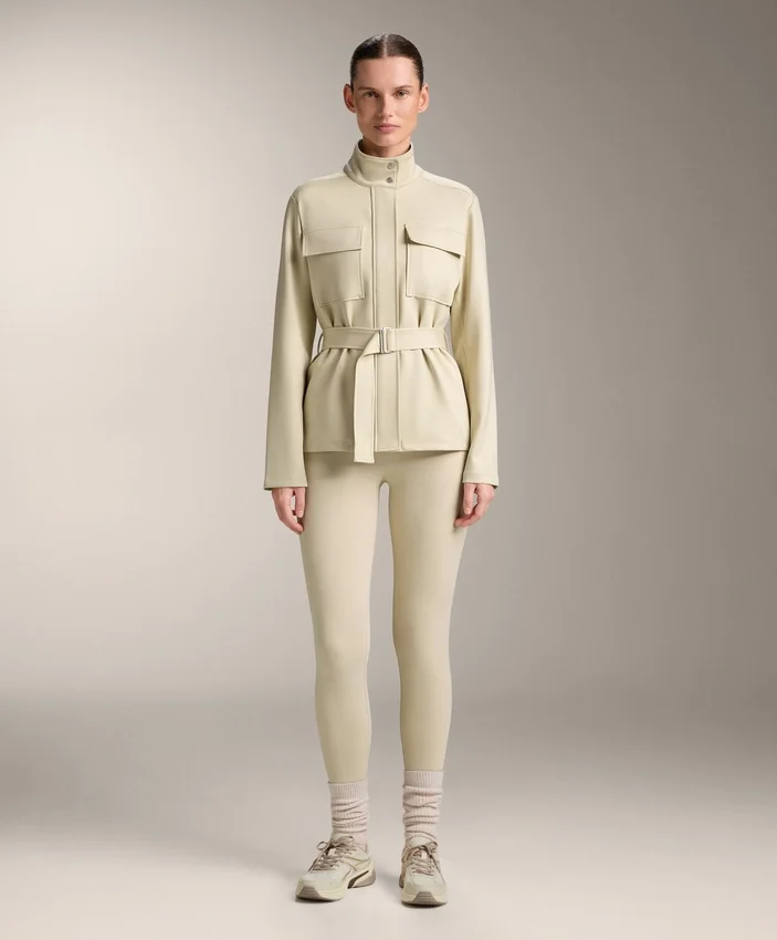Veste effet néoprène avec ceinture Veste effet néoprène avec ceinture
