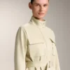 Veste effet néoprène avec ceinture Veste effet néoprène avec ceinture