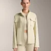 Veste effet néoprène avec ceinture Veste effet néoprène avec ceinture