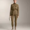 Veste effet néoprène avec ceinture Veste effet néoprène avec ceinture