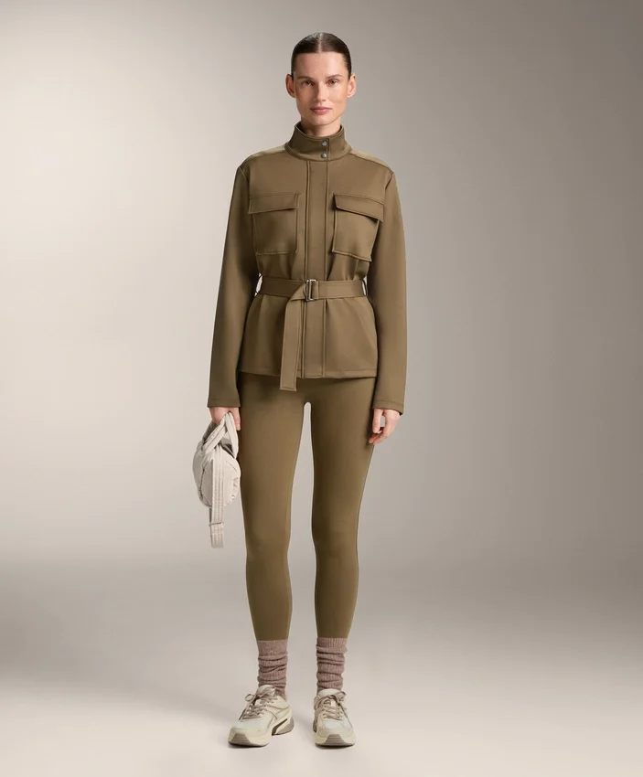Veste effet néoprène avec ceinture Veste effet néoprène avec ceinture