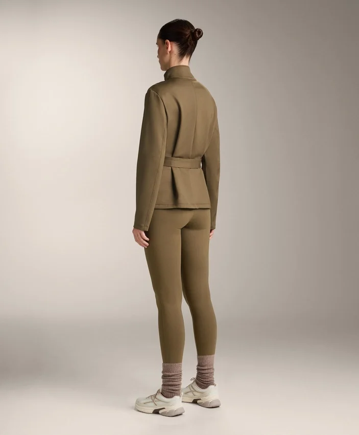 Veste effet néoprène avec ceinture Veste effet néoprène avec ceinture