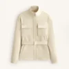 Veste effet néoprène avec ceinture Veste effet néoprène avec ceinture