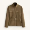 Veste effet néoprène avec ceinture Veste effet néoprène avec ceinture