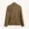 Veste effet néoprène avec ceinture Veste effet néoprène avec ceinture