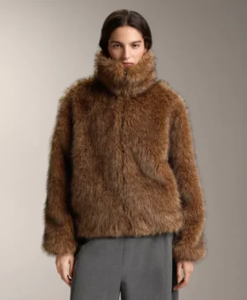 Veste en fausse fourrure