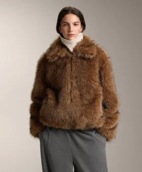 Veste en fausse fourrure