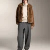 Veste en fausse fourrure Veste en fausse fourrure