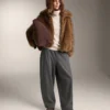 Veste en fausse fourrure Veste en fausse fourrure