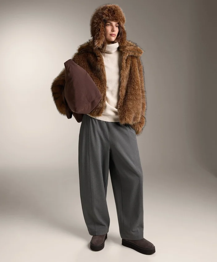 Veste en fausse fourrure Veste en fausse fourrure