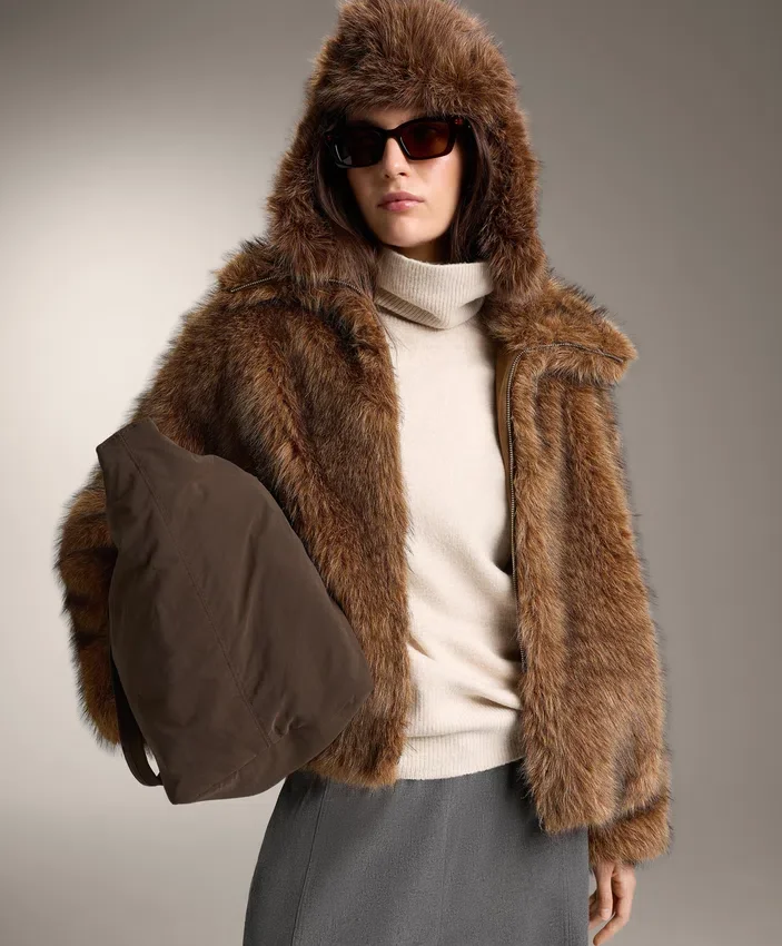 Veste en fausse fourrure Veste en fausse fourrure