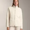 Veste en imitation peaux lainées