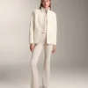Veste en imitation peaux lainées