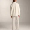 Veste en imitation peaux lainées