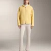 Veste en imitation peaux lainées avec capuche