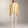 Veste en imitation peaux lainées avec capuche