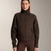Veste en maille à col côtelé Veste en maille à col côtelé