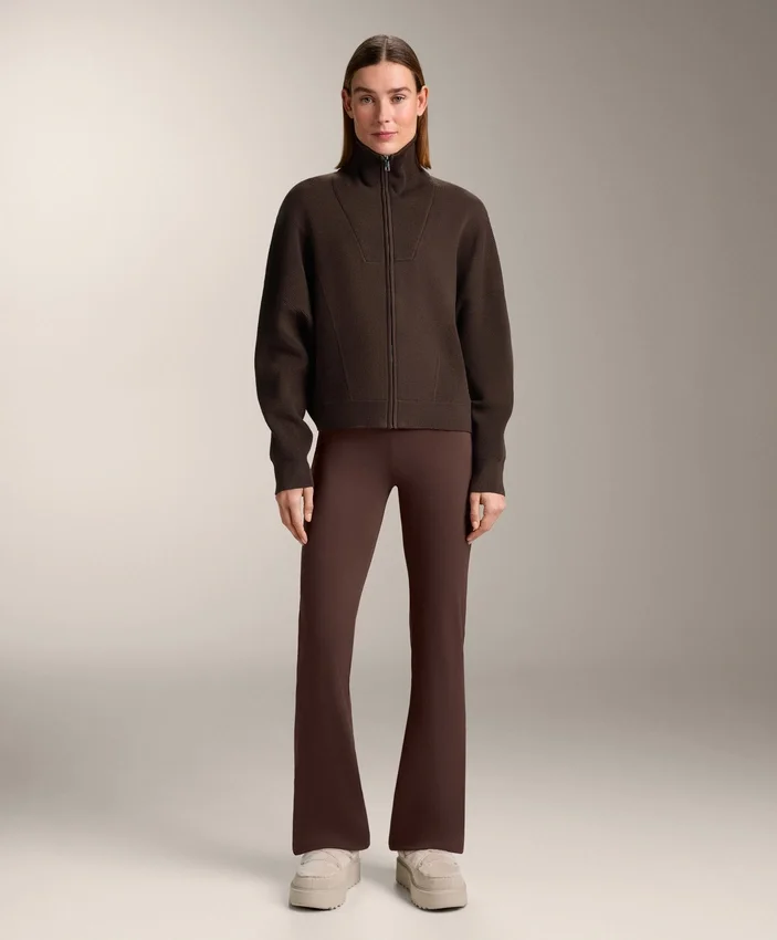 Veste en maille à col côtelé Veste en maille à col côtelé