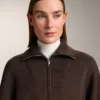 Veste en maille à col côtelé Veste en maille à col côtelé