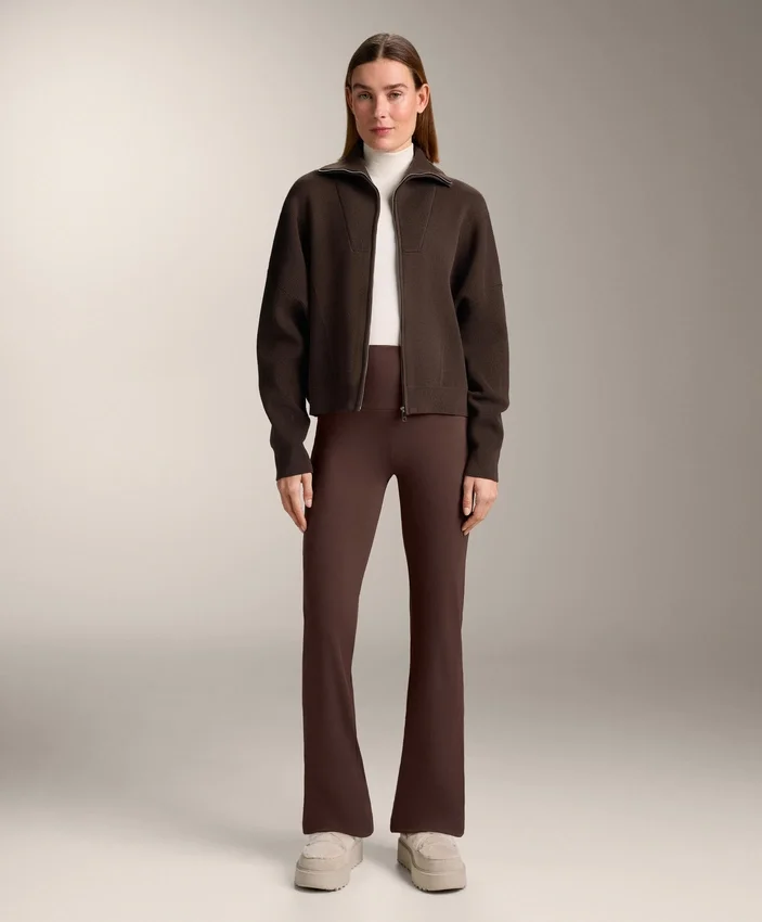 Veste en maille à col côtelé Veste en maille à col côtelé