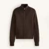Veste en maille à col côtelé Veste en maille à col côtelé