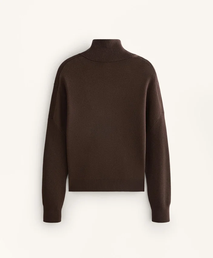 Veste en maille à col côtelé Veste en maille à col côtelé