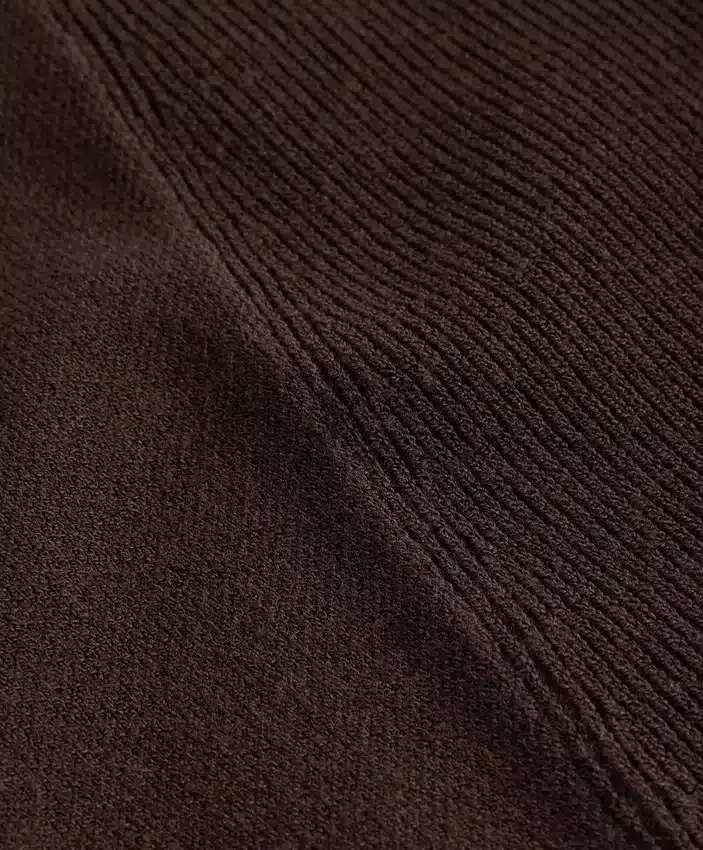 Veste en maille à col côtelé Veste en maille à col côtelé