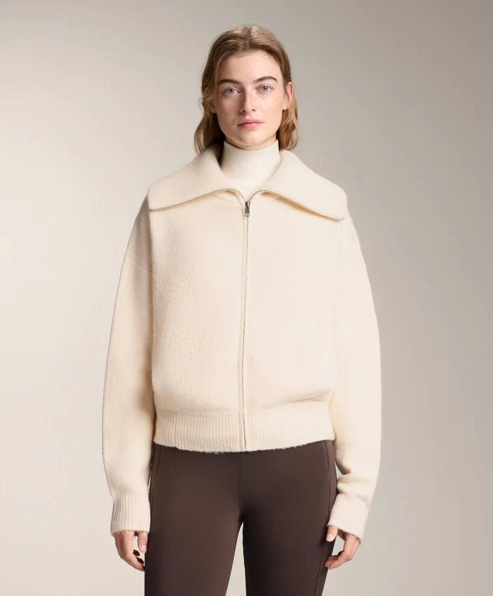 Veste en maille à col montant Veste en maille à col montant